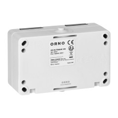Dubbel uttag 2X2P+Z Schuko AQUATIC MINI IP 54 vit-svart | HandlaSmidigt.se