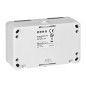 Dubbel uttag 2X2P+Z Schuko AQUATIC MINI IP 54 vit-svart