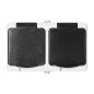 Dubbel uttag 2X2P+Z AQUATIC MINI IP 54 vit-svart