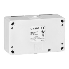 Dubbel uttag 2X2P+Z AQUATIC MINI IP 54 vit-svart | HandlaSmidigt.se