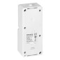 Enpolig kontakt + 2P+Z Schuko AQUATIC MINI IP 54 vit-svart uttag