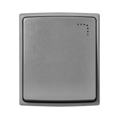 Enpolig anslutningsdon med belysning AQUATIC PRO IP 55 grå-grafit | HandlaSmidigt.se
