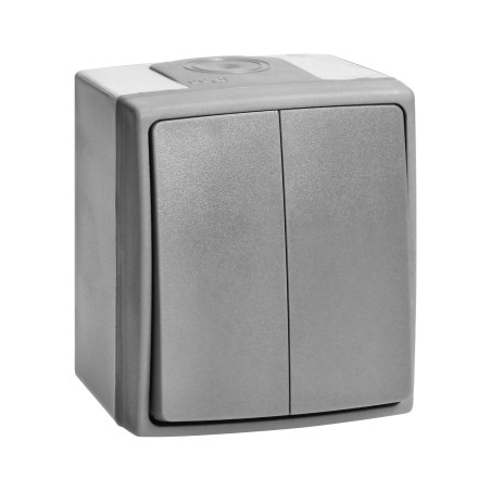 Anslutningsdosa AQUATIC PRO IP 55 i grått grafitsfärg. | HandlaSmidigt.se