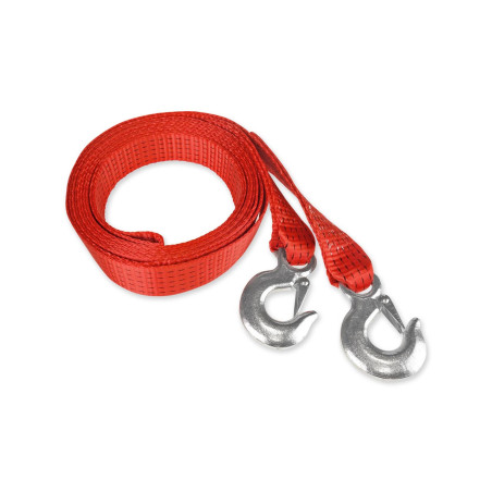 Bogserlina för bogsering, bandtyp 7500 kg 50 mm 5 m krok + krok amio-02013