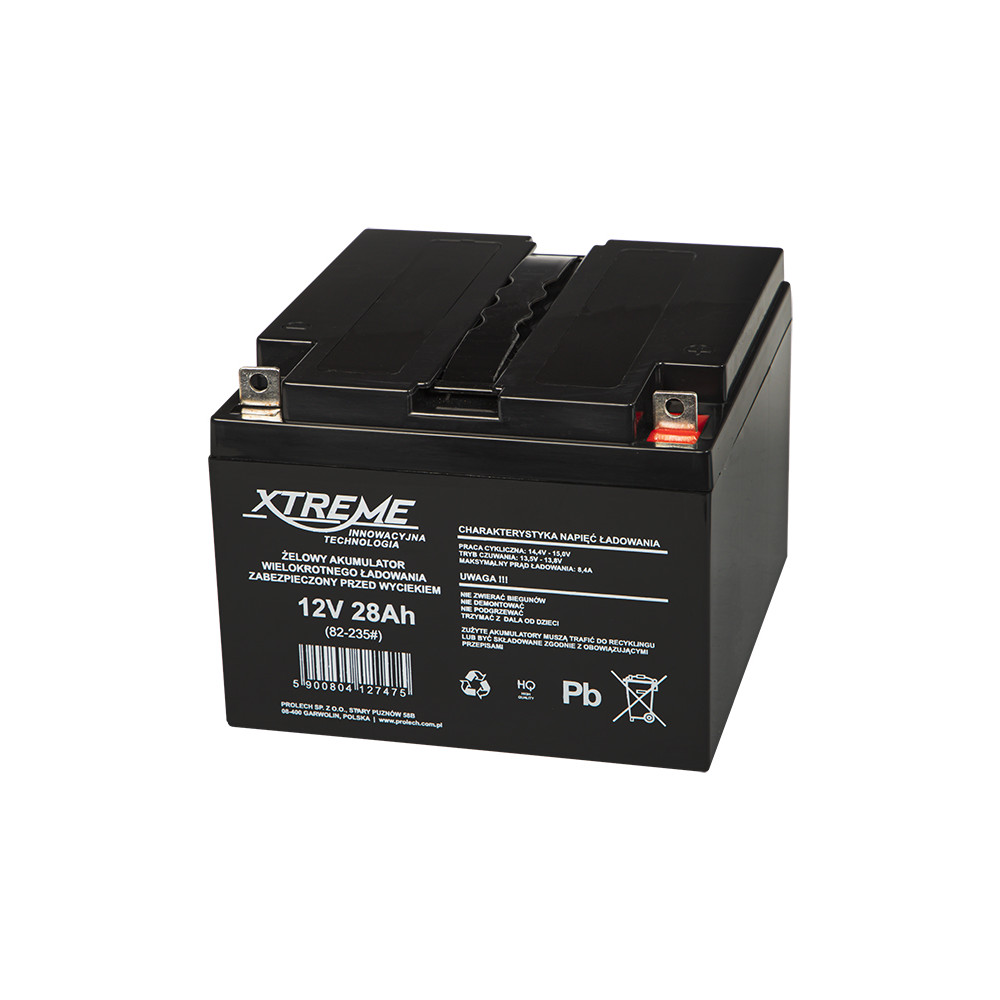 82-235- Gelbatteri 12v 28ah xtreme 175x165x125_5 82-235- Gelbatteri 12v 28ah xtreme 175x165x125_5