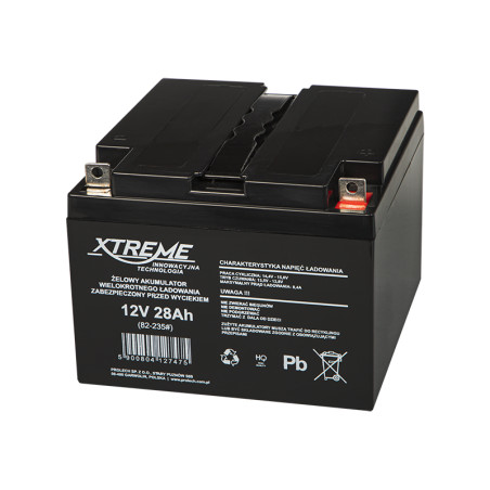 82-235- Gelbatteri 12v 28ah xtreme 175x165x125_5 | HandlaSmidigt.se