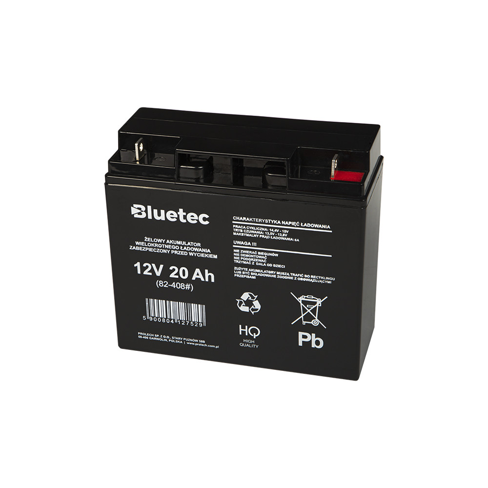 82-408- Akumulator żelowy 12v 20ah bluetec 180x165x77_5 82-408- Akumulator żelowy 12v 20ah bluetec 180x165x77_5