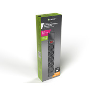 Strömförsörjningslist TRACER PowerGear 5 m Svart (5 uttag)