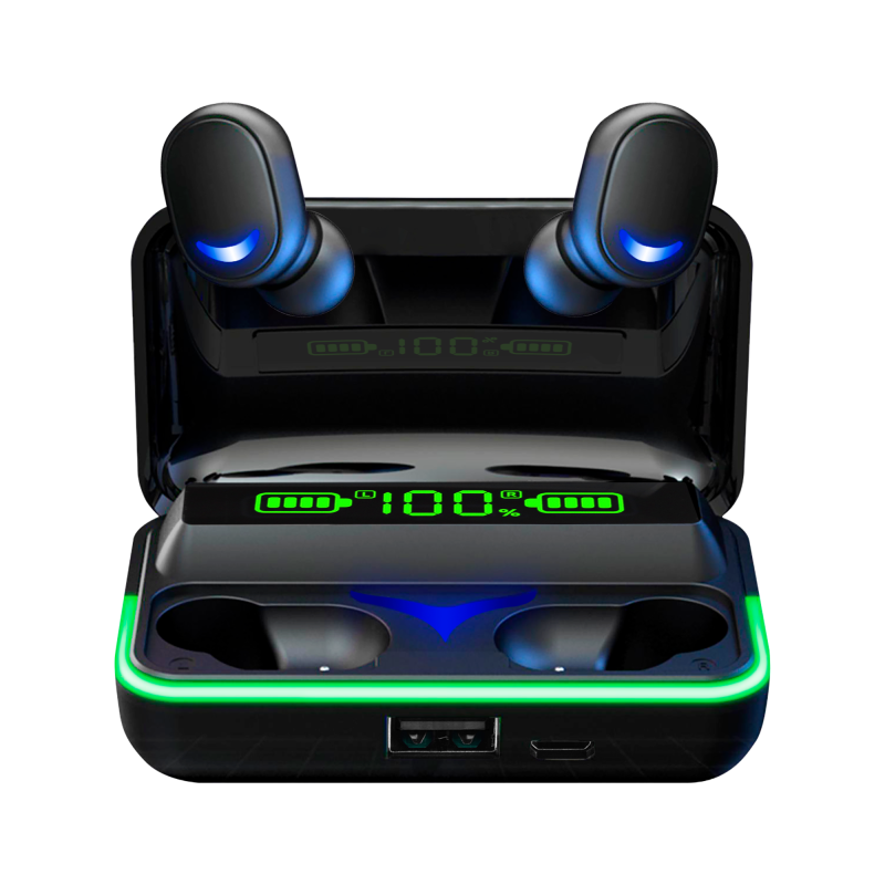 Trådlösa in-ear hörlurar med powerbank Rebel SN-E10