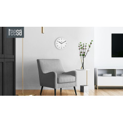 Vit klocka 20 cm vit