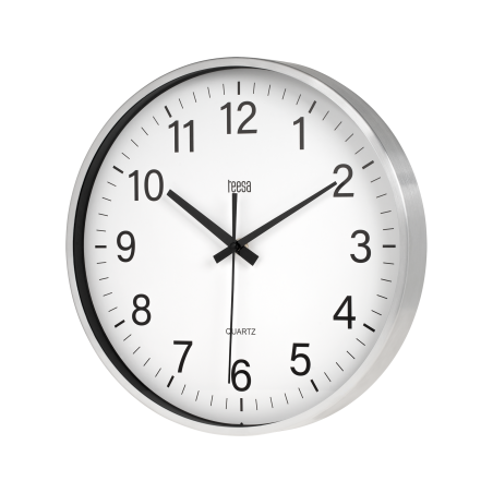 Väggklocka 30 cm silver