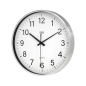 Väggklocka 30 cm silver