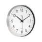 Väggklocka 30 cm silver