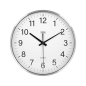 Väggklocka 30 cm silver