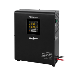 Nödströmsaggregat Väggmonterad Rebel POWER-500 - omvandlare med ren sinusvåg och laddningsfunktion 12V 230V 500