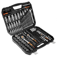 Hylsnyckelsats 1/2', 3/8', 1/4', 219-delars set, CrV