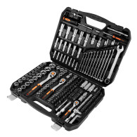 Hylsnyckelsats 1/2', 3/8', 1/4', 219-delars set, CrV