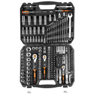 Hylsnyckelsats 1/2', 3/8', 1/4', 219-delars set, CrV