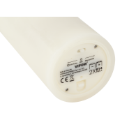 Świeca woskowa LED średnia  ivory