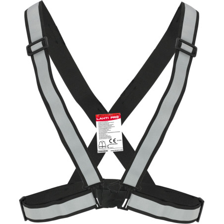 Reflexselastiska svarta sele, CE, Lahti