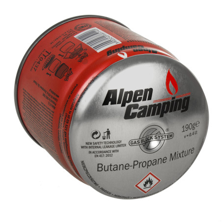 Gaspatron 190G IK006 Alpen Camping. certifikat: Pi 0437, enligt standard EN417, propan-butangas, temperaturområde -10°C till…