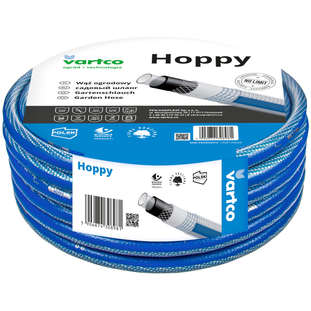 Wąż ogrodowy Vartco Hoppy 3/4' 50m