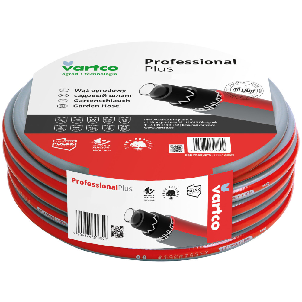 Trädgårdsslang Vartco Professional Plus 1/2' 50m