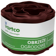 Kantsten vågig trädgård 20cm x 9m Vartco brun
