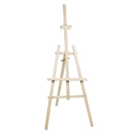 WOODOK målarduk av trä för målning, dubbel, 2 st 178 cm, stabil bokträ, naturligt ekologiskt trä, för vuxna och barn.