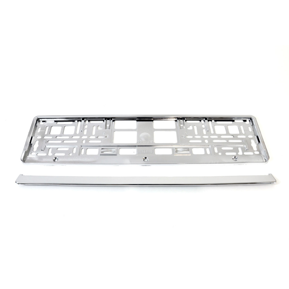 Ramplåtsskyltens ram silvermetallisk amio-01170 Ramplåtsskyltens ram silvermetallisk amio-01170