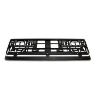 Nummerskyltsram svart flexibel amio-01162