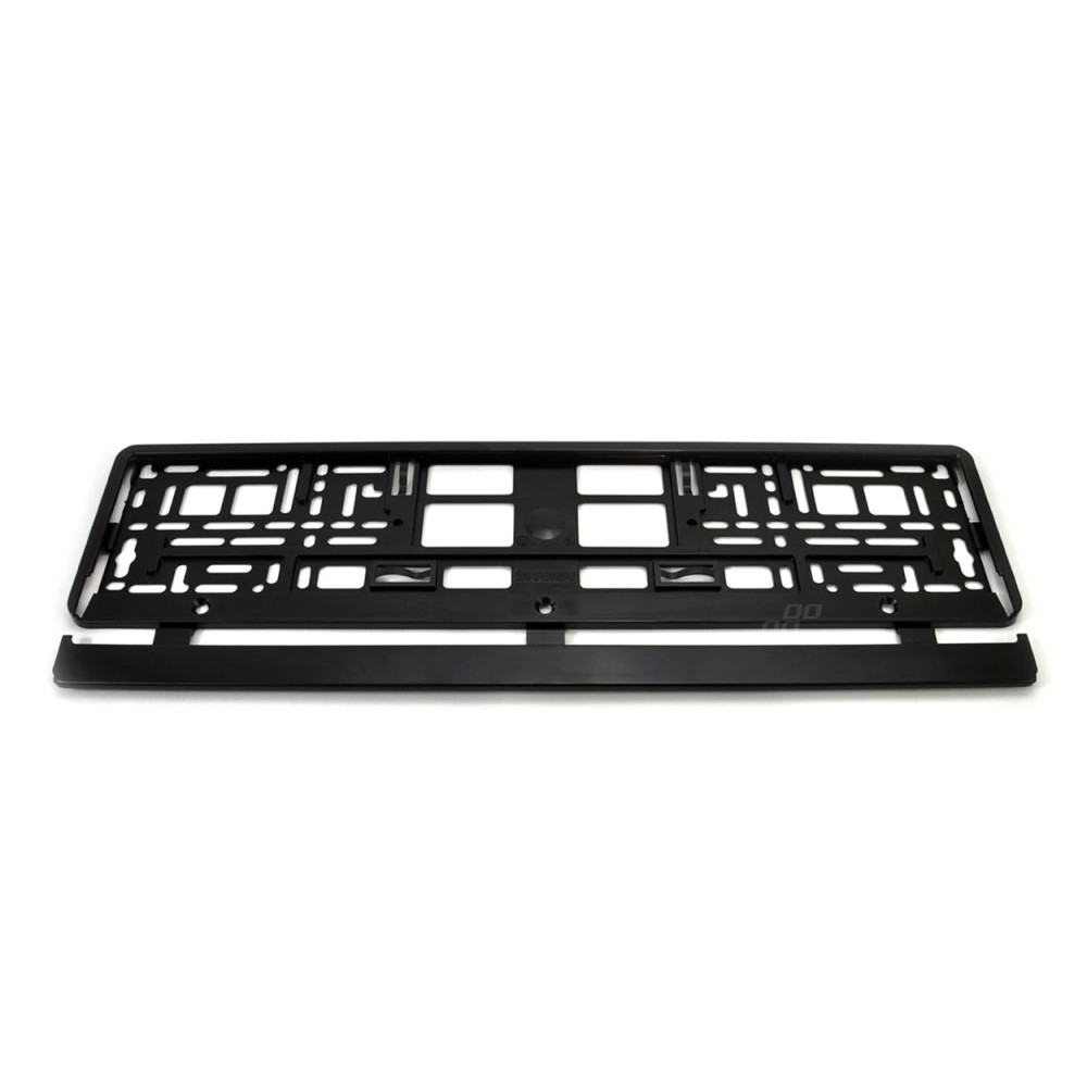 Nummerskyltsram svart flexibel amio-01162