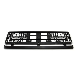 Nummerskyltsram svart flexibel amio-01162