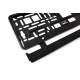 Nummerskyltsram svart flexibel amio-01162