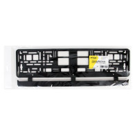 Nummerskyltsram svart flexibel amio-01162