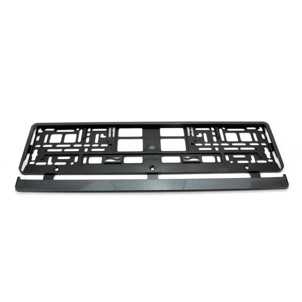 Nummerskyltsram i kolfiber, flexibel, amio-01165