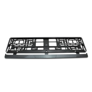 Nummerskyltsram i kolfiber, flexibel, amio-01165