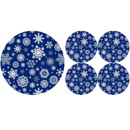 BERTONI EE Underläggsset för runda bord 1+4 - SNOW | HandlaSmidigt.se