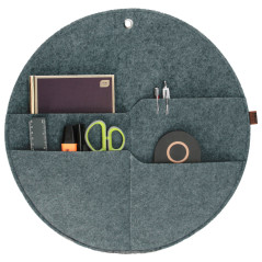 BERTONI EE Organizer för vägg cirkel med fickor grå L | HandlaSmidigt.se