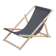 Strandstol, grå trä