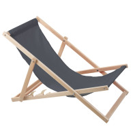 Strandstol, grå trä
