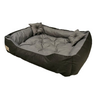 Säng Prestige för hund, katt 60x50 / 75x65 grå-svart