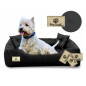 Säng Prestige för hund, katt 60x50 / 75x65 svart