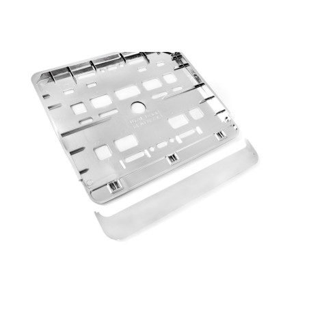 Ram för kromad registreringsskylt för motorcykel AMIO-01167