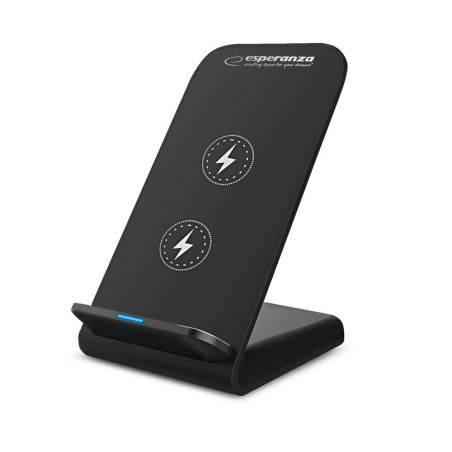 EZC101 Esperanza skrivbordsställ för telefon med trådlös induktionsladdare 15W photon | HandlaSmidigt.se