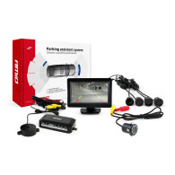 Zestaw czujników parkowania tft01 4,3' z kamerą hd-308-led 4 sensory czarne