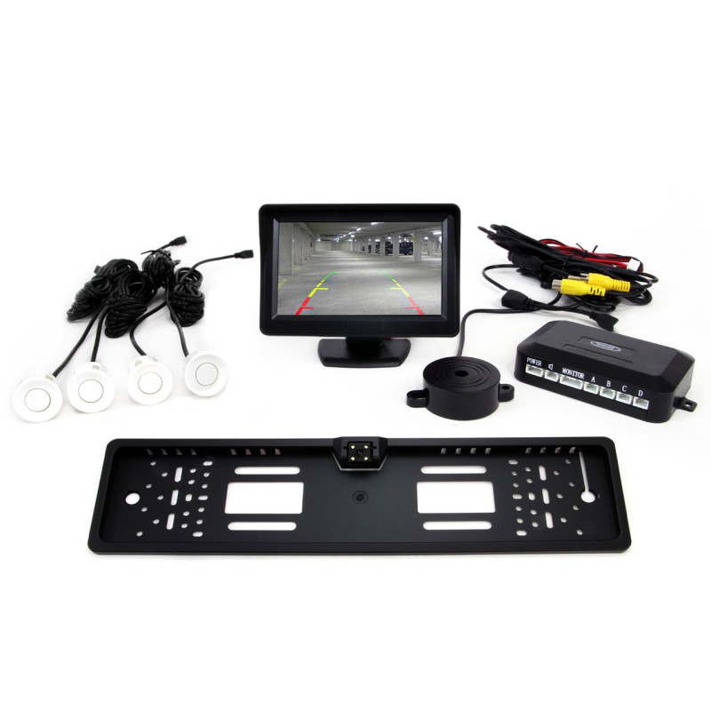 Sensorset TFT01 4,3' med kamera CAM-402 LED 4 vita sensorer