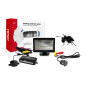 Parkeringssensorset TFT01 4,3' med kamera HD-308-LED 4 vita sensorer