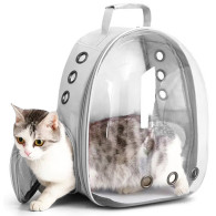 AG885A Transporter ryggsäck för katt hund grå