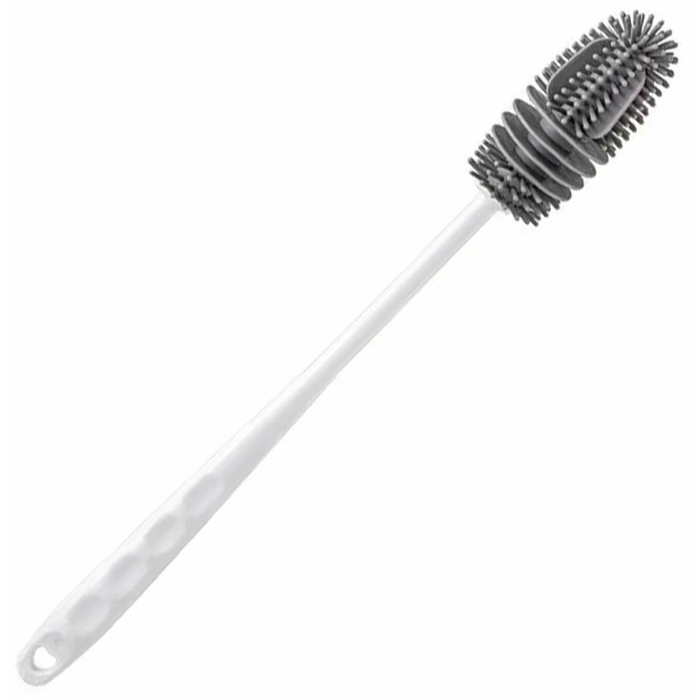 AG943A Silikonborste för rengöring av flaskor 27cm vit